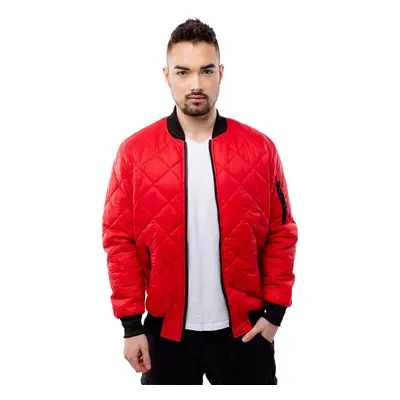 Men's Quilted Jacket GLANO - Red