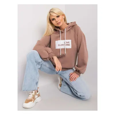 Light brown padded sweatshirt