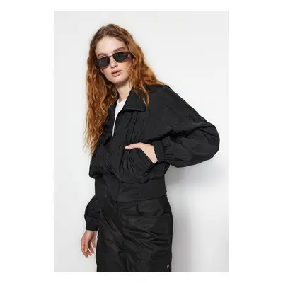 Trendyol Black Oversize vízlepergető esőkabát vékony kabát