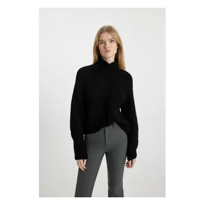 DEFACTO Coool Oversize Fit Half Turtleneck Sweater