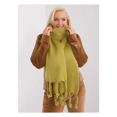 Olive Smooth Winter Scarf