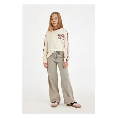 DEFACTO Girl's Wide Leg Wide Leg Trousers