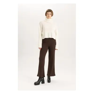 DEFACTO Wide Leg Ribbed Pants