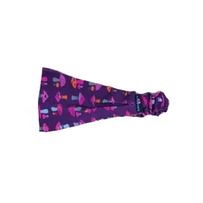 Girls' scarf - blue-purple sponges - 11cm