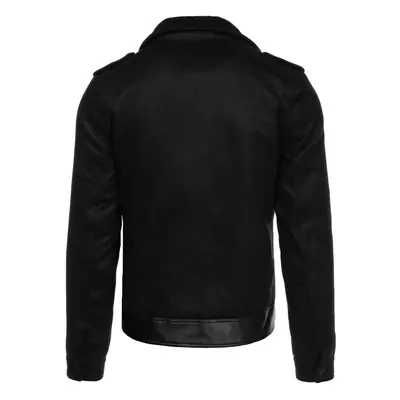 Men's winter jacket ramoneska black Dstreet