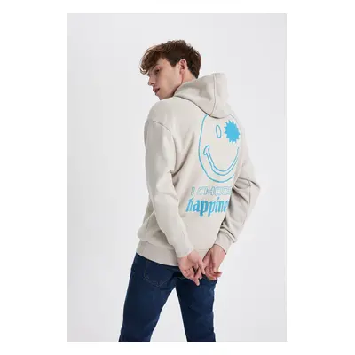 DEFACTO SmileyWorld Oversize Fit Hooded Sweatshirt