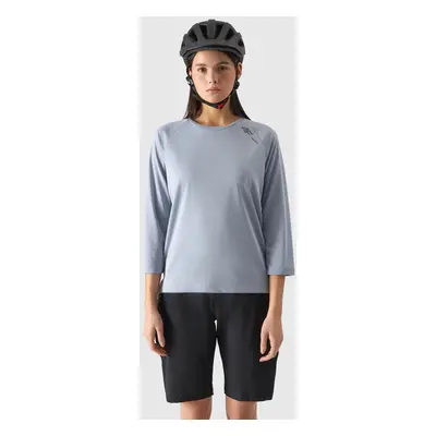 Women's Cycling Quick-Drying Long Sleeve T-Shirt 4F - Blue