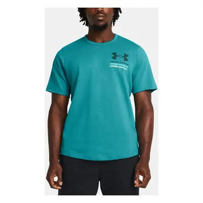 Under Armour T-shirt UA Rival Terry SS Colorblock-BLU - Men