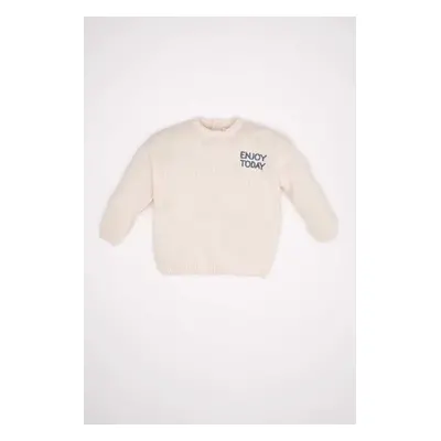 DEFACTO Baby Boy Crew Neck Printed Sweater