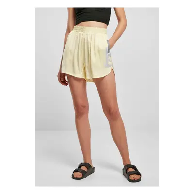 Women's Viscose Satin Resort Shorts - Soft Yellow