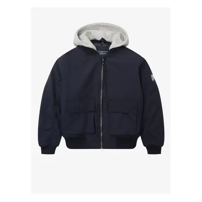 Dark blue boys' light hooded jacket Tom Tailor - Boys