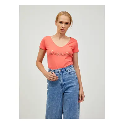 Coral T-shirt ORSAY - Women