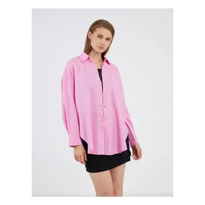 Pink Ladies Linen Shirt ONLY Corina - Women