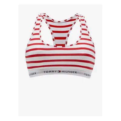 White and Red Ladies Striped Bra Tommy Hilfiger Underwear - Women