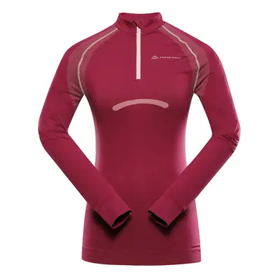 Women's functional underwear - ALPINE PRO SEAMA anemone T-shirt