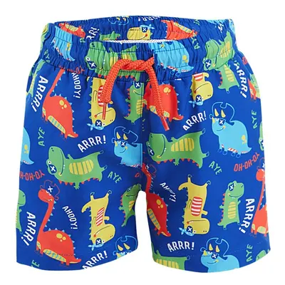 Denokids Dinosaur Boys Navy Blue Sea Shorts Swimsuit.