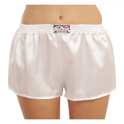 Women's boxer shorts Styx classic elastic satin white