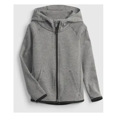 Gray boys' sweatshirt GapFit ech hoodie