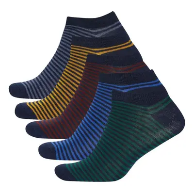 DEFACTO Men's 5-Pack Cotton Ankle Socks