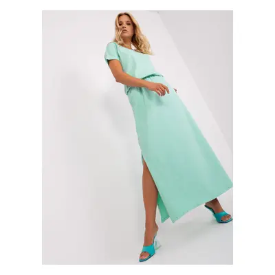 Mint Casual Short Sleeve Dress