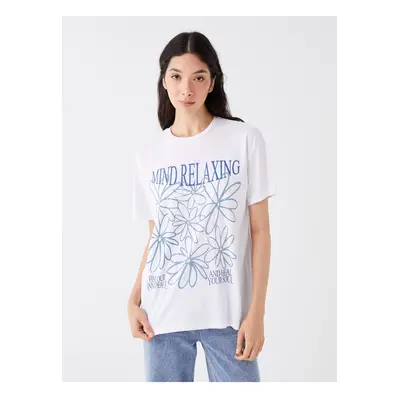 LC Waikiki Crew Neck Printed Short Sleeve Women's T-Shirt