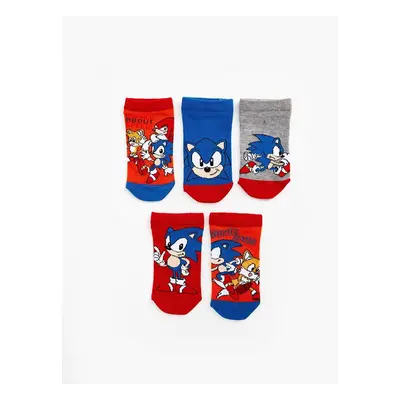 LC Waikiki Sonic Patterned Boy's Booties Socks Pack of