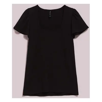 WOMEN'S T-SHIRT L-TS-4074 BLACK