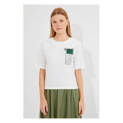 Bigdart Printed Knitted Basic T-Shirt - Green