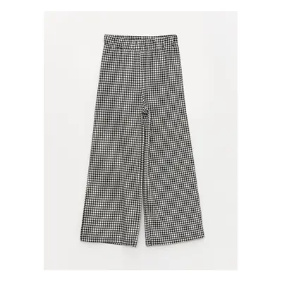 LC Waikiki Lcw Elastic Waist Plaid Girl's Trousers