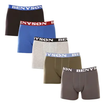 5PACK men's boxers Benysøn bamboo multicolor