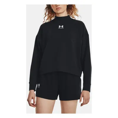 Under Armour Sweatshirt UA Rival Terry Mock Crew-BLK - Women