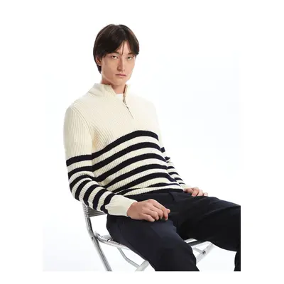 LC Waikiki High Collar Long Sleeve Men's Knitwear Sweater