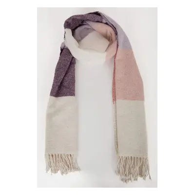 DEFACTO Women's Checkered Tassel Scarf