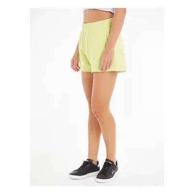 Yellow Womens Shorts Tommy Jeans Essential - Women