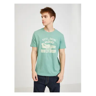 Green Men's T-Shirt Diesel - Men