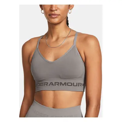 Under Armour Bra UA Seamless Low Long Bra-GRY - Women