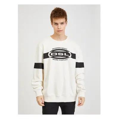 White Men's Sweatshirt Diesel - Men