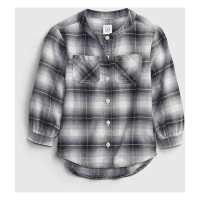 GAP Children's Shirt Oversized Flannel Shirt - Girls