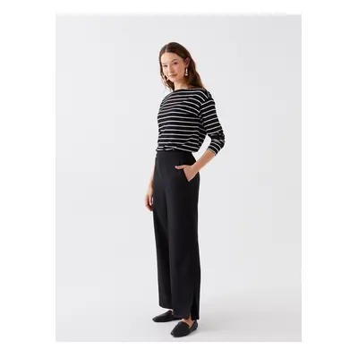 LC Waikiki Elastic Waist, Comfortable fit and Wide Leg Women's Trousers.