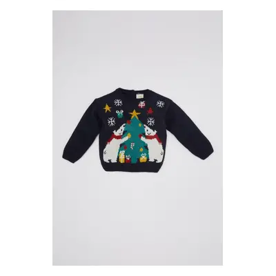 DEFACTO Baby Boy Christmas Themed Sweater