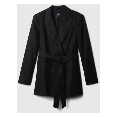 GAP Linen Blazer with Belt - Women