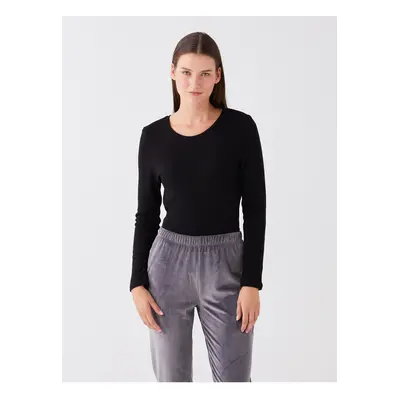 LC Waikiki Women's Crew Neck Plain Long Sleeve Thermal Underwear