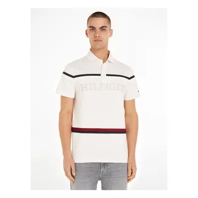 Cream Mens Polo T-Shirt Tommy Hilfiger - Men