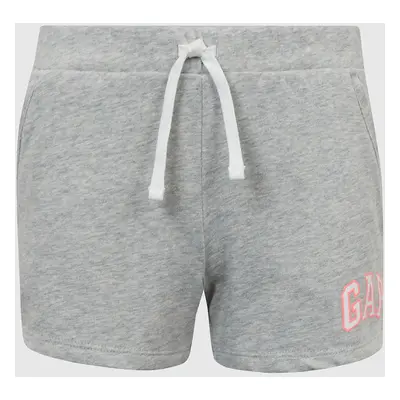 Gray girls' shorts logo GAP