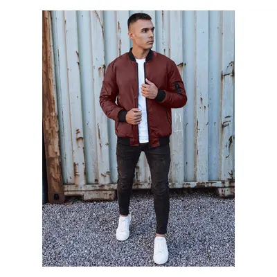 Men's bomber jacket burgundy Dstreet