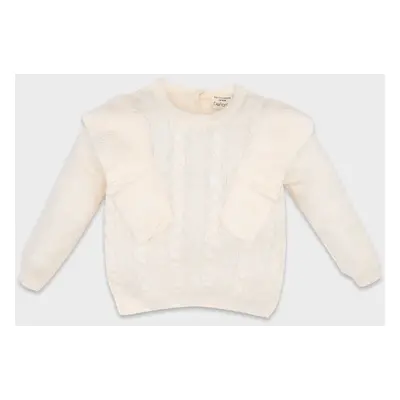 DEFACTO Baby Girl Regular Fit Crew Neck Knitwear Sweater