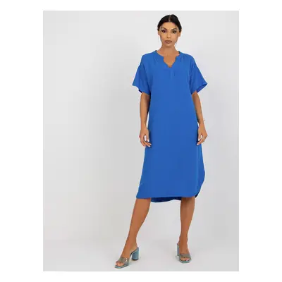 Blue shirt dress with a short OCH BELLA