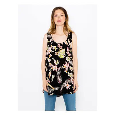 Black floral top CAMAIEU - Women