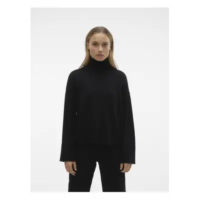 Black women's turtleneck AWARE by VERO MODA Gisela - Women