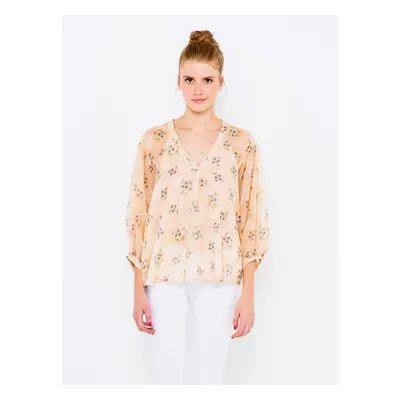 Apricot Floral Blouse CAMAIEU - Women